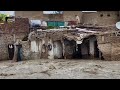 dangerous flood hits shuja abad hazara town flood destroyed houses