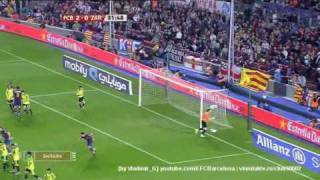 Barcelona - Real Zaragoza (6-1) 25.10.2009 highlights and tricks