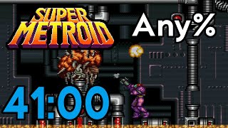 Super Metroid - Any% Speedrun in 41:00 (PB)