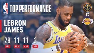 LeBron James Records His First Triple-Double With the Lakers | October 25, 2018