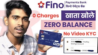 Fino Payment Bank Account Opening 2025 | How to Open Zero Balance account in Fino Payment Bank