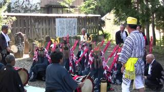 二日町鹿踊「神明宮」奉納