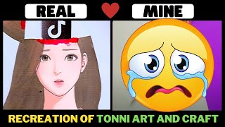 Recreation of @Tonniartandcraft leave the harmful things in your life ♥️#art #tonniartandcraft