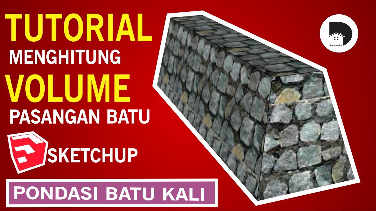 CARA MENGHITUNG VOLUME PASANGAN BATU | PONDASI BATU KALI - YouTube