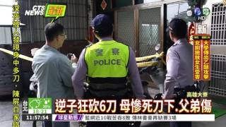 逆子討嘸錢殺母 父弟攔阻受傷