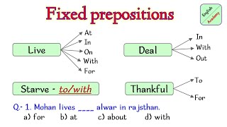 Fixed prepositions 3, Englishacademybydeepakkr. #fixedprepositions #preposition #mggsenglish