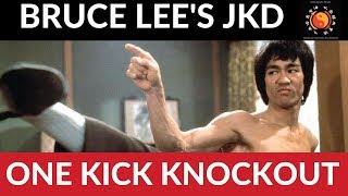 How to Knock Someone Out With One Kick Bruce Lee's JKD