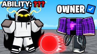 SECRET ABILITY Vs OWNER In Roblox Blade Ball