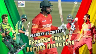 Brendan Taylor Batting Highlights | Pakistan vs Zimbabwe | 3rd ODI 2020 | PCB | MD2E