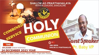 SHALOM AG PRARTHANALAYA COMBINED SERVICE (24-12-2023)