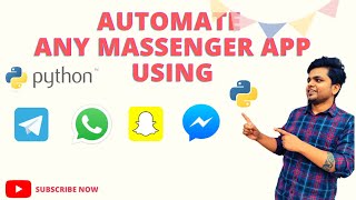 How to automate any messenger app using python| whatsapp messenger,facebook messenger| Learn python