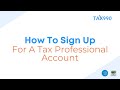 How To Sign Up For A Tax Professional Account With Tax990