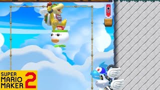 A Unique Way to Fight Bowser Jr | Super Mario Maker 2 Uncleared Levels