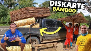 DISKARTE FILIPINO BAMBOO - Local House Building Supply Adventure In Davao (Daot Truck)