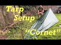 Cornet Tarp Setup | Good Survival Shelter ? | Garden Tarping | Bivvy bag tarp