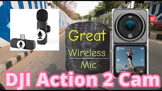 Best Wireless mic For  DJI Action 2  || Great Audio || WandeReRs