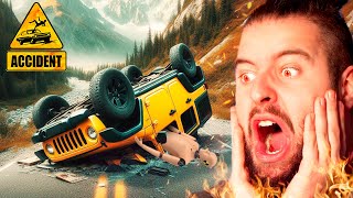 🚧 COCHE AMARILLO VOLCADO 😨 ACCIDENTES EN LA CARRETERA 🚧  - ACCIDENT #2