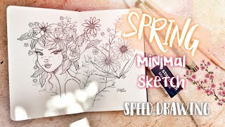 SPRING MINIMAL SKETCH // Fill my Moleskine with Me!