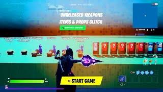 Fortnite Creative Mode Glitches - How To Get Unreleased Weapons Items & Props Glitch (After Patch)