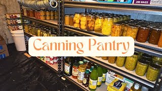 Reorganizing my basement pantry | Canning Pantry | End of Season