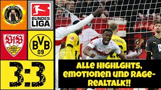 🖤💛 VfB Stuttgart vs. Borussia Dortmund (3-3) | DAS IST NICHT DER BVB!! 😡 | Das Fazit!
