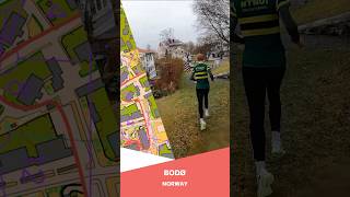 Shorts Headcam Orienteering: Bodø, Norway. NM knockout sprint.