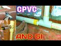 CPVC PIPE FITTING AND GI PIPE REMOVE THE BATHROOM AK TECHNICAL