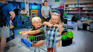 In Publix buying watermelon and eating at home