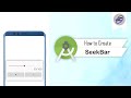 How to Create SeekBar in Android Studio | SeekBarAndroid | Android Coding