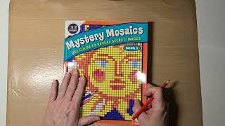 #mysterycoloring #mysterymosaics - MindWare Mystery Mosaics Book 1 - 1.23.23