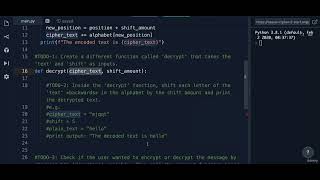 Caesar Cipher Part 2 Decryption