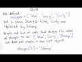 Different Stooges Solution - Intro to Computer Science