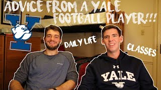 COLLEGE ADVICE FROM A YALE FOOTBALL PLAYER! // Q & A