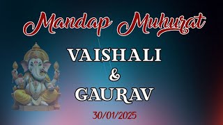 🔴Live || Vaishali \u0026 Gaurav || Mandap Muhurat || Boru || 30/01/2025 || #viral || Shree Studio