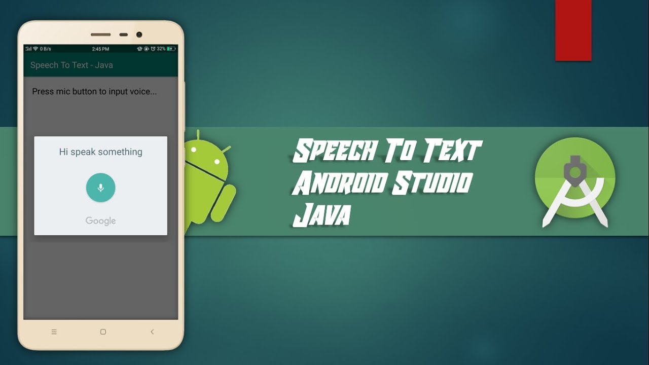Speech To Text Android Studio Java Youtube