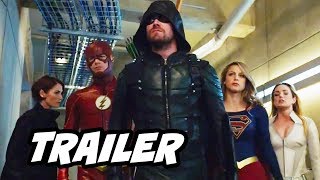 The Flash Season 4 Arrow Supergirl Crossover Teaser Trailer - Crisis On Earth X