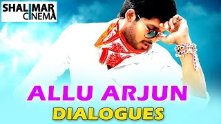 Stylish Star Allu Arjun Best Telugu Punch Dialogues || Birthday Special 2016 || Shalimarcinema