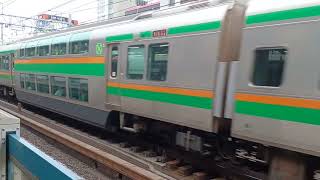 JR東日本E233系3000番台横コツE-17編成1594E上野東京ライン・宇都宮線直通普通宇都宮行き御徒町駅通過