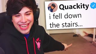 Quackity FALLS Down The Stairs...