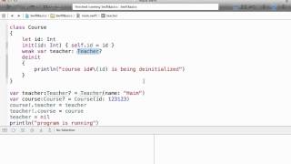 Weak References in Swift