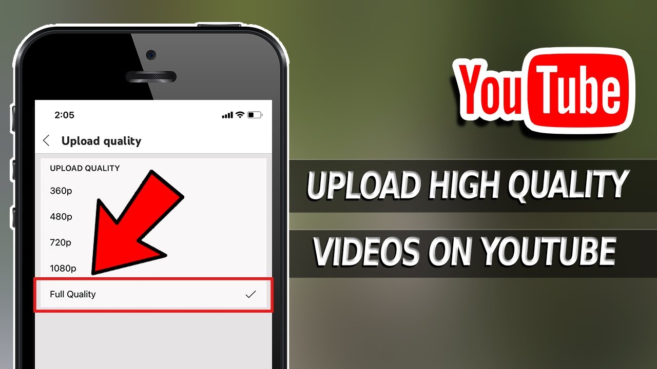 How To Upload HIGH QUALITY Videos On YouTube IPhone? - YouTube