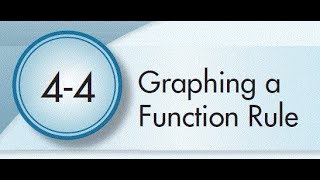 4-4 Graphing a Function Rule