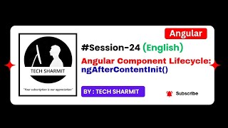 ngAfterContentInit() in Angular | Angular tutorial for beginners in English 2025 (Session-24)