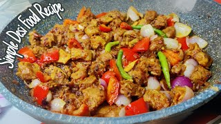 Simple Desi Food Recipes | Mutton Pepper Roast Recipe | Mutton Sukka | Mutton Masala Recipe #recipe