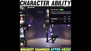 FREE FIRE NEW A124 CHARACTER SKILL ! NEW A124 ABLITY TEST ! AFTER UPDATE #shorts
