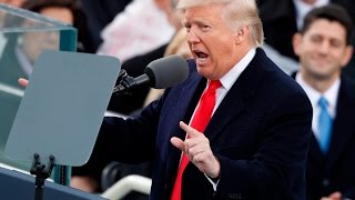 President Donald Trump delivers address at Inauguration Day 2017