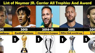 Neymar Jr Carrier All Trophies And Awards 2023 | Neymar jr Awards and Trophies