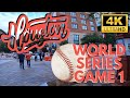 World Series Game 1 | Houston Downtown Walking Tour 4K Spatial Audio