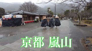 2022年1月12日（水）小雪の降る京都嵐山を散策 Walking around Arashiyama