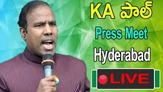 Dr kA Paul Pressmeet in Hyderabad | Prajashanti Party | Politics | Telugu 9